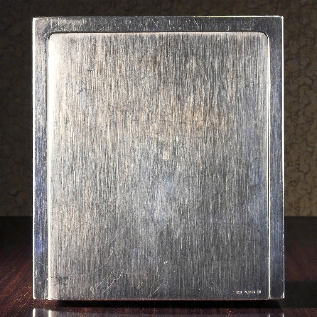 BVLGARI - Orologio da Tavolo In Argento Sterling - Italia Anni 90-photo-2